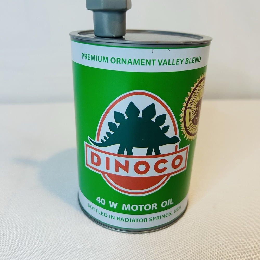 Cars Dinoco Motor Oil Can Sipper Drink Cup Green Disney Parks Nice - Picture 2 of 11
